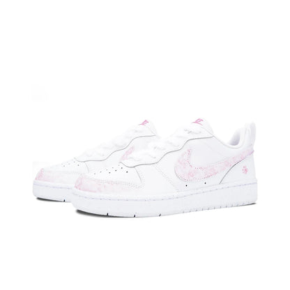 Custom Sneakers Nike Court Borough Low Vanilla Cream Cute Aesthetic Sweet Girlish Style Fashion Versatile Low-Top for Women
