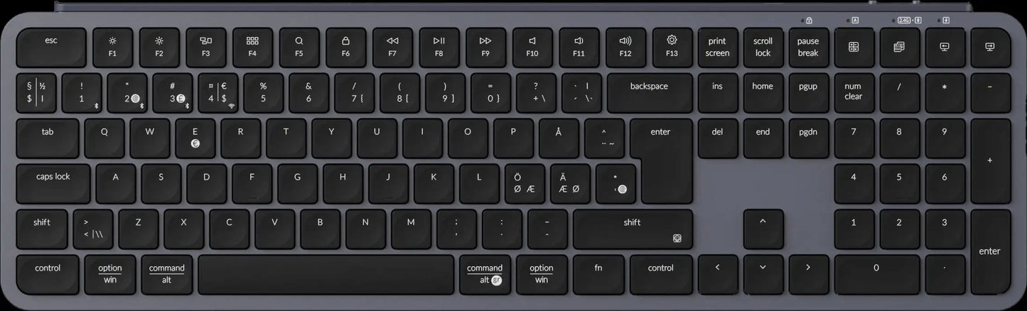 Teclado sem fios ultrafino Keychron B6 Pro com layout ISO, tamanho completo, portátil e leve, ligações 2.4GHz e Bluetooth