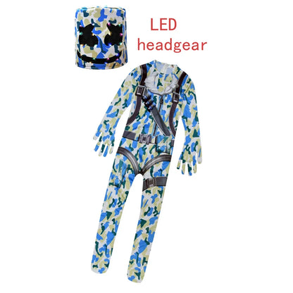 ❤★❤DJ Guerrilla Warfare Costumes Jumpsuits Kids Clown Cosplay Clothes Halloween Christmas Costume Party Game Cos Fortnite Co★♥★