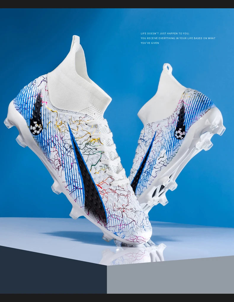 Men's Soccer Shoes Kids Football Boots Women Professional Soccer Cleats Antiskid Chaussure TF/FG Outdoor Athletic Football Shoes
