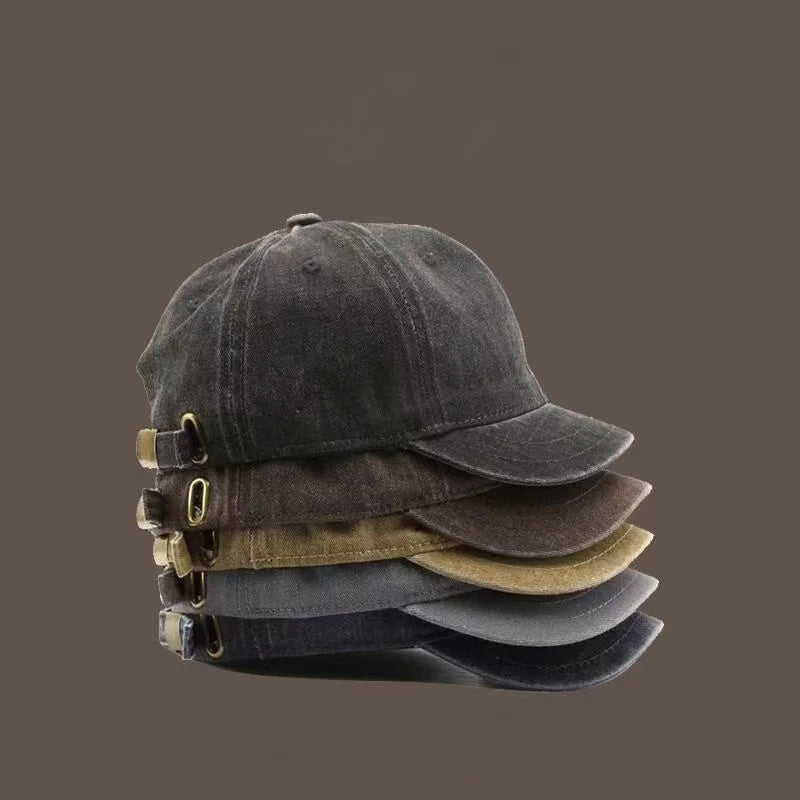 1 PC Four Seasons Fashion Short Brim Cotton Baseball Caps Men Women Dad Hat Adjustable Trucker Style Low Profile Caps