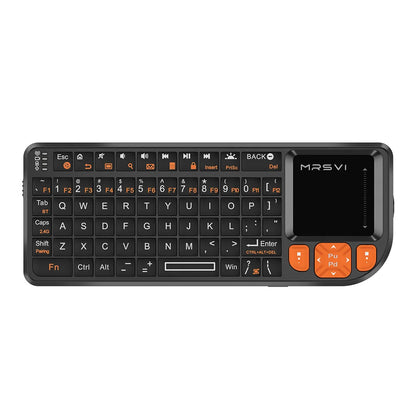 MRSVI Mini Keyboard A8 PLUS, tastiera wireless retroilluminata 2.4GHz e Bluetooth5.0 con touchpad per Android TV Box, Mac, laptop, Windows
