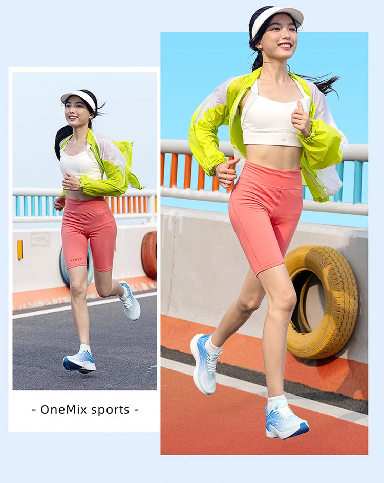 Onemix Wind Wings : chaussures de course respirantes pour hommes, marathon, sport et loisirs ; chaussures de sport légères pour femmes ; corde à sauter d'extérieur pour hommes