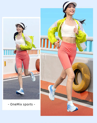 Onemix Wind Wings : chaussures de course respirantes pour hommes, marathon, sport et loisirs ; chaussures de sport légères pour femmes ; corde à sauter d'extérieur pour hommes