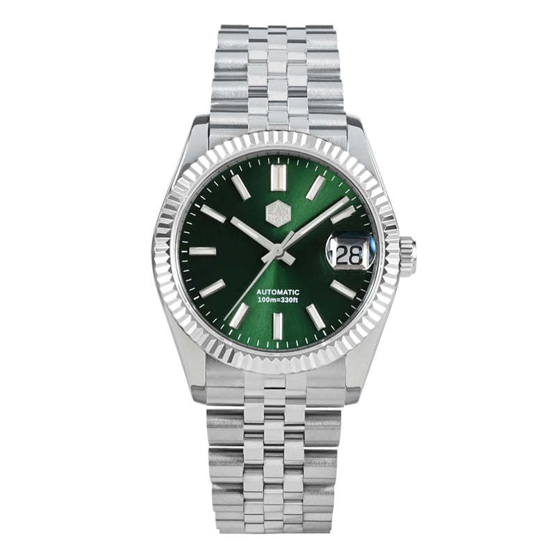 San Martin 36.5mm Men's Dress Watch Top Brand Luxury Automatic Mechanical Fashion Couples Watches Sapphire Waterproof 100m BGW9
