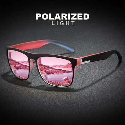3Pcs Fantasy Gradient Mutipcolor Square Polarized Sunglasses AntiGlare UV400 Glasses Summer Party Driving Fishing Christmas Gift