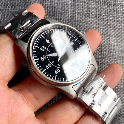 Tandorio 39mm Diving Pilot Automatic Watch for Men NH35/PT5000/Miyota8215 Movement AR Sapphire Crystal 20BAR Waterproof Luminous