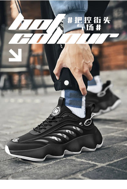 Luxury Men's Sneakers Casual Breathable Trainer Race Fashion Loafers Running Shoes for Male Tenis