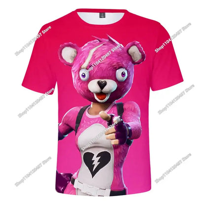 Christmas Fortnite 3d T-shirt Tees Battle Royale Streetwear Kids Victory Game Men and Women Harajuku T Shirt Teen Clothes
