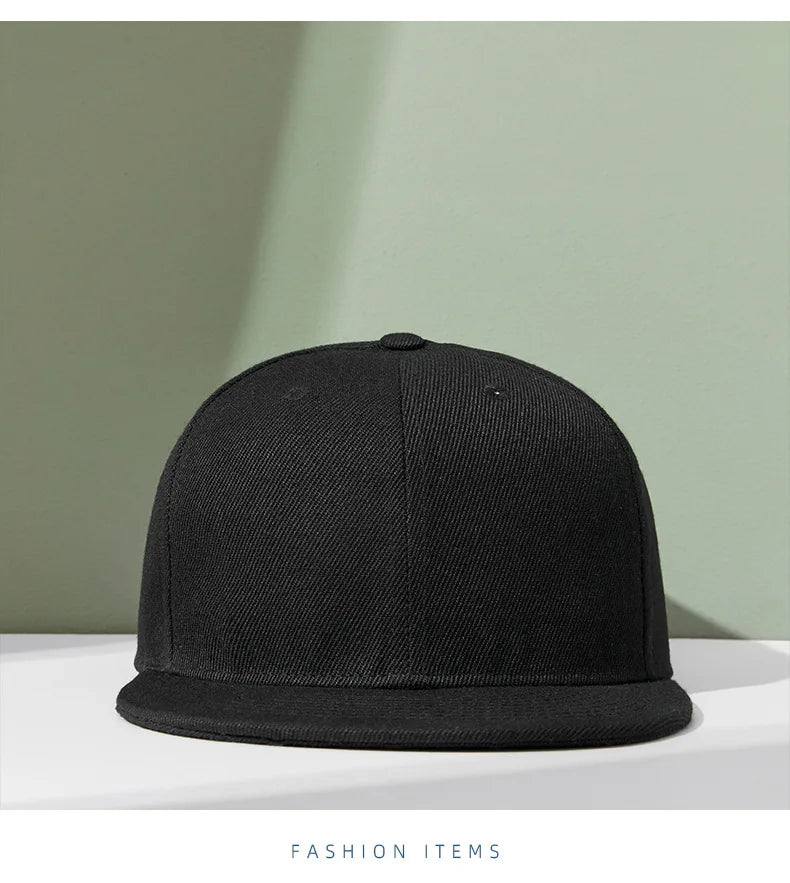 Partihandel 40 färger Justerbara platta snapback-kepsar med skärm Dam Mode Polyester Enfärgad basebollkeps Herr Hiphop Blank sportkeps