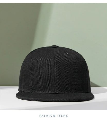 Partihandel 40 färger Justerbara platta snapback-kepsar med skärm Dam Mode Polyester Enfärgad basebollkeps Herr Hiphop Blank sportkeps