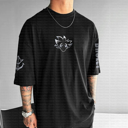 Son Goku Dragon Ball Anime 2025 Summer T-shirt Men Harajuku Oversized Retro Street Women Casual Loose Short-sleeved Unisex Tops