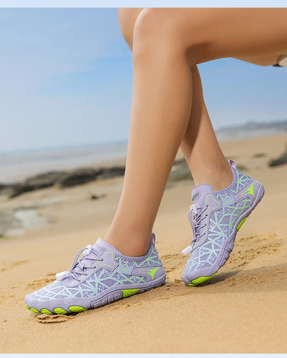 New Barefoot Wading Shoes Men Women Mesh Quick-Drying Beach Shoes Outdoor Non-Slip Swimming Shoes Unisex Water Sports Shoes