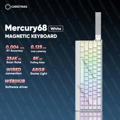 IROK Carotmas Mercury68 Max mars68 pro Mercury 68 teclado mecánico magnético gaming Rapid Trigge 0.001 8K con cable para gamers