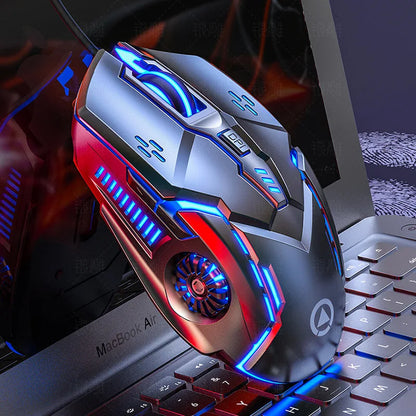 UTHAI G5 Six key 3200DPI wired illuminated gaming mouse, e-sports mechanical mute computer accessories