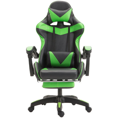 Silla gaming Sillón gaming Silla de oficina ajustable en altura con función reclinable ajustable, orejas de gato y cojines