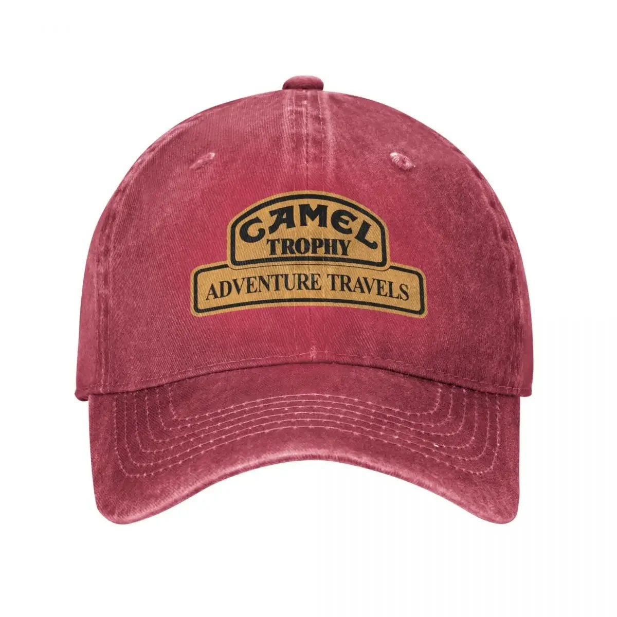 Retro bejzbalová čiapka Camel Trophy Racing pre mužov a ženy, v štýle „distressed“ z džínsoviny, s patentným zapínaním, outdoorová letná čiapka bez pevnej konštrukcie, mäkká čiapka