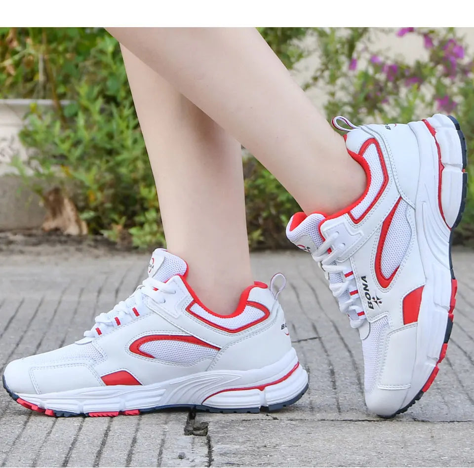 BONA New Designers hardloopschoenen, ademende outdoorsportschoenen, lichtgewicht sneakers voor dames, comfortabele sportschoenen voor dames