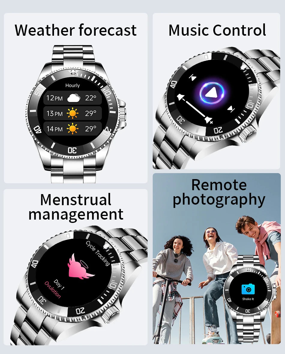 LIGE 2026 Business Smart Watch Men IP68 Waterproof Bluetooth call Sport Men Watches 1.27"HD Screen Health Monitor New Smartwatch
