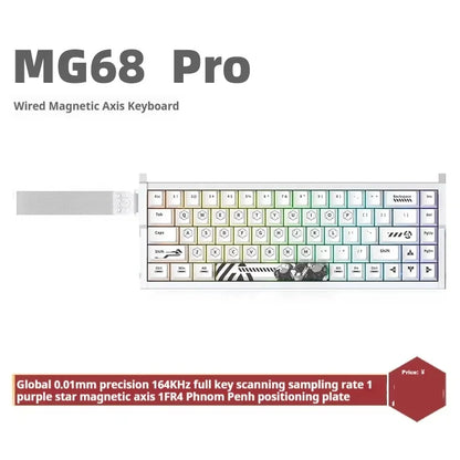 Irok MG68 MAX Keyboard Magnetic Switch Hot Swap RGB 8K Gamer Mechanical Keyboard PC E-Sports Gaming Accessories Customized Gift
