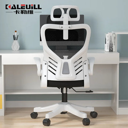 Computer-Bürostuhl – ergonomisch, für Büro, langes Sitzen, Lernen, Mahjong, Konferenz und Wohnheim