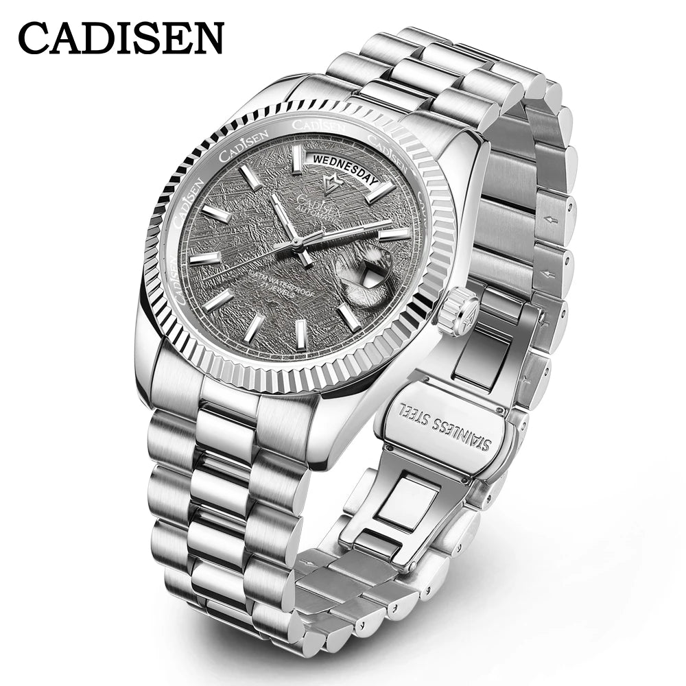 CADISEN DD40 Herrenuhr – luxuriöse Automatikuhr für Herren, AR-Saphirglas, mechanische Armbanduhr für Herren, 10Bar, MIYOTA 8285 Uhrwerk, neu 2023