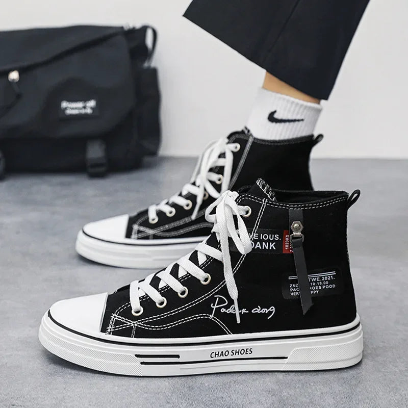 2026 Nouvelles chaussures de mode pour hommes, chaussures montantes en toile, baskets de créateur classiques, chaussures basses de tennis, chaussures décontractées d'été respirantes, Zapatos
