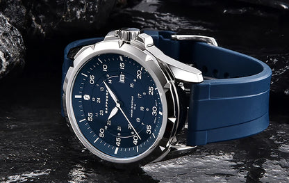 SAPPHERO Men’s Watch – Luxury quartz watch, water-resistant to 50 m, featuring an imported movement and a stainless steel case – An ideal gift idea for men.