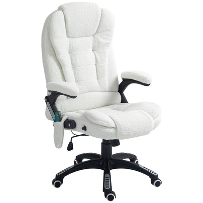 High-Tech Executive Office Chair with& Lumbar Heating,360° Swivel BreathableFabricChair with Remote Control, 120kg Load Capacity