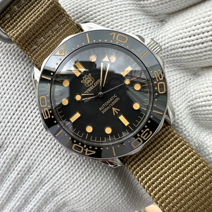 STEELDIVE SD1957 Steel Bracelet 42MM Vintage Ceramic Bezel 200M NH35 Luminous Sapphire Glass Automatic Men Dive Watch