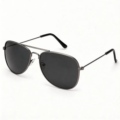 2 PCS Classic Aviator Sunglasses Gold Metal Frame UV100 Protection Trendy Eyewear For Men Women Daily Driving Outdoor Activities