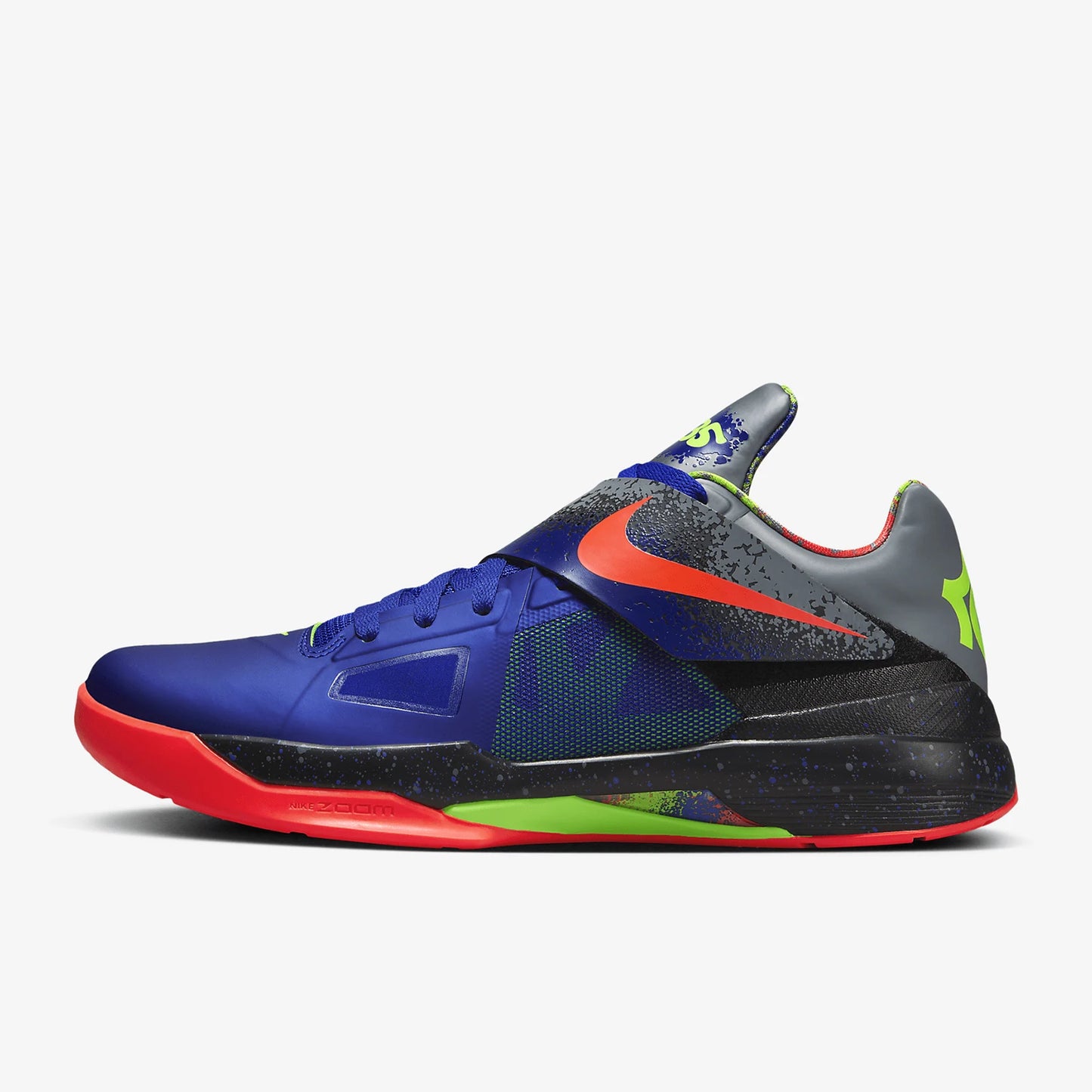 Nike Genuine KD 4 NERF Men's Low Cut Shock-Absorbing Practical Basketball Shoes FQ8180-400