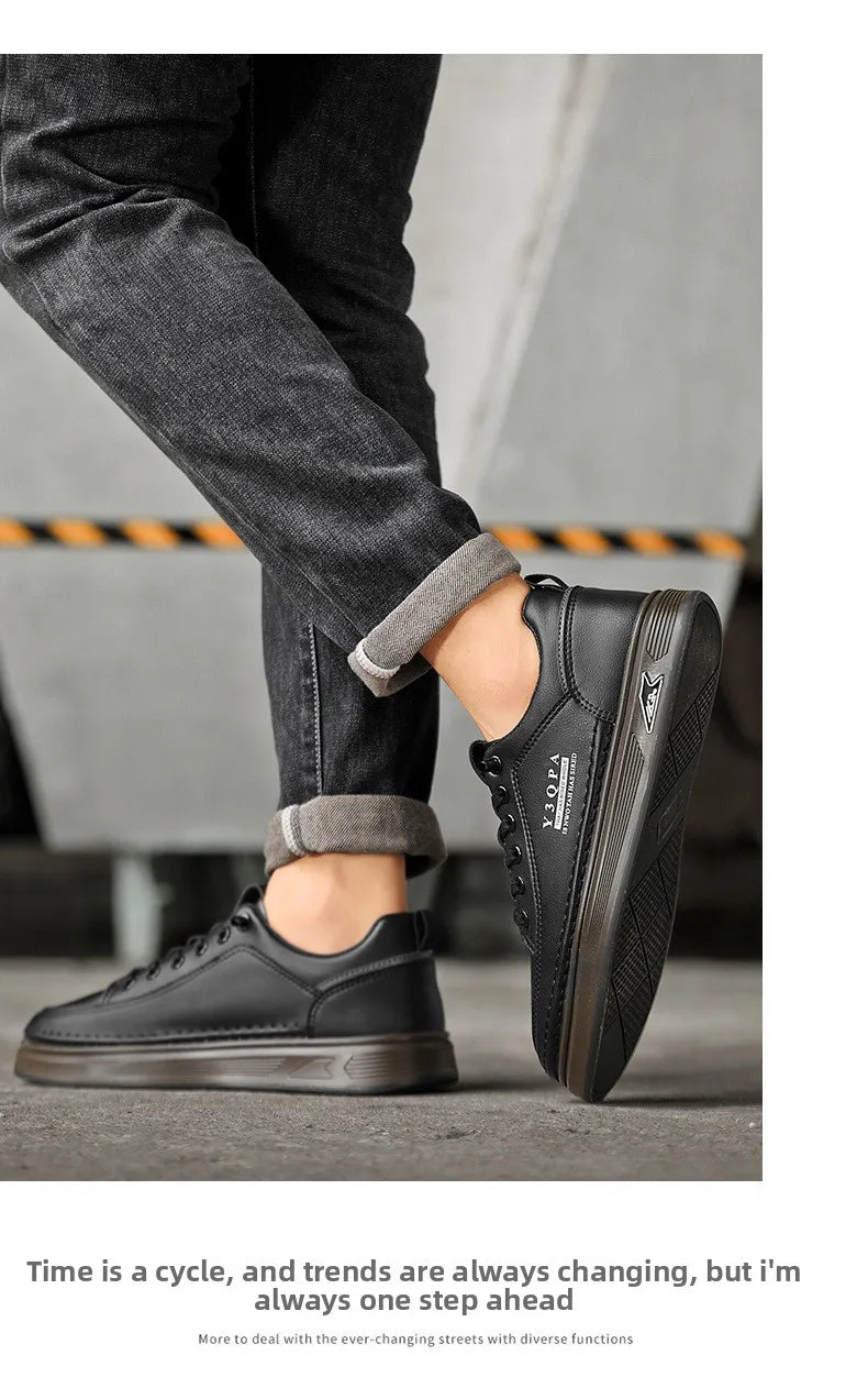 Mocasines slip-on deportivos de verano para hombre, estilo casual, ideales para conducir, versátiles, cómodos, transpirables y resistentes al desgaste, en cuero -..