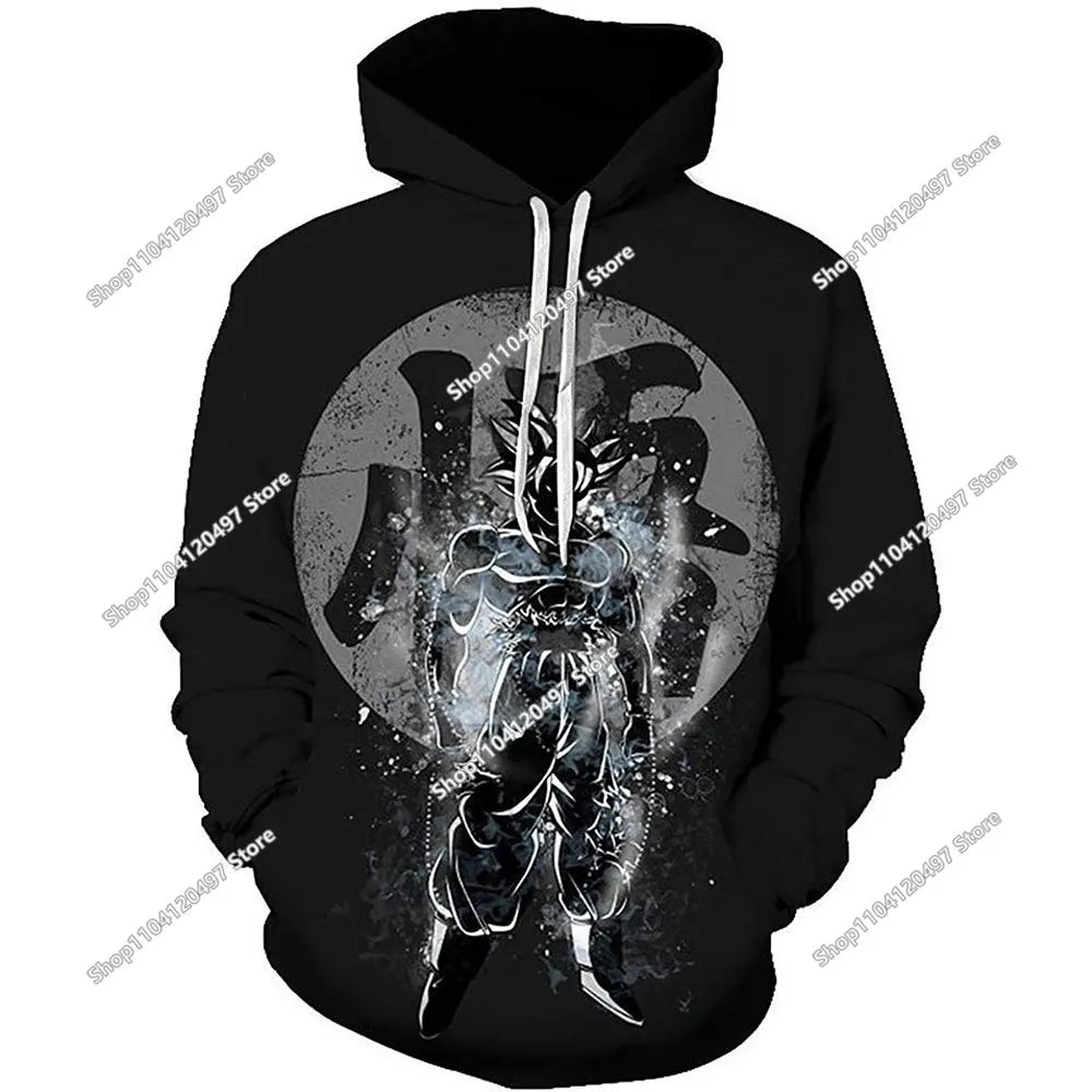 Dragon Ball Hoodie for Boys and Girls, New Autumn and Winter Style Creative Loose and Versatile Hooded Sweatshirt