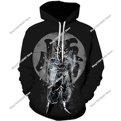 Dragon Ball Hoodie for Boys and Girls, New Autumn and Winter Style Creative Loose and Versatile Hooded Sweatshirt