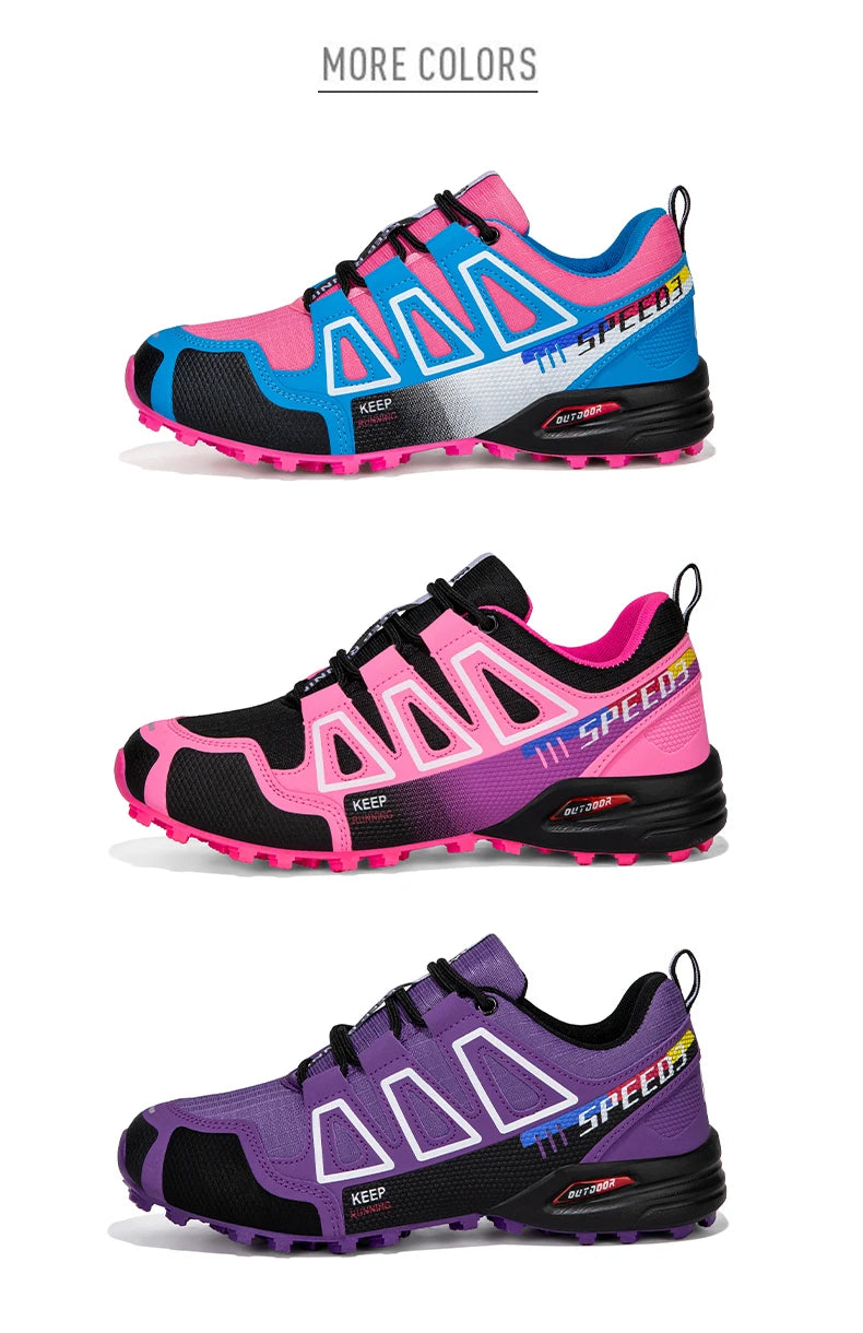 Women's Hiking Shoes Waterproof Outdoor Sports Shoes Women's Walking Travel Sports Shoes Bicycle Sports Shoes Running Shoes