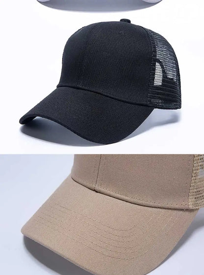 Gorras de béisbol al por mayor para hombre, gorras casuales, gorras de malla para mujer, gorras unisex con logotipo personalizado, gorras bordadas