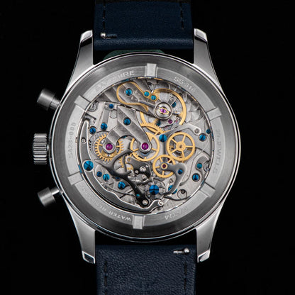 Sugess Pilot Watch Handwind Chronograph Mechanical Wristwatches Luminous Skeleton Men Watches Crystal Sapphire Leather New 2022