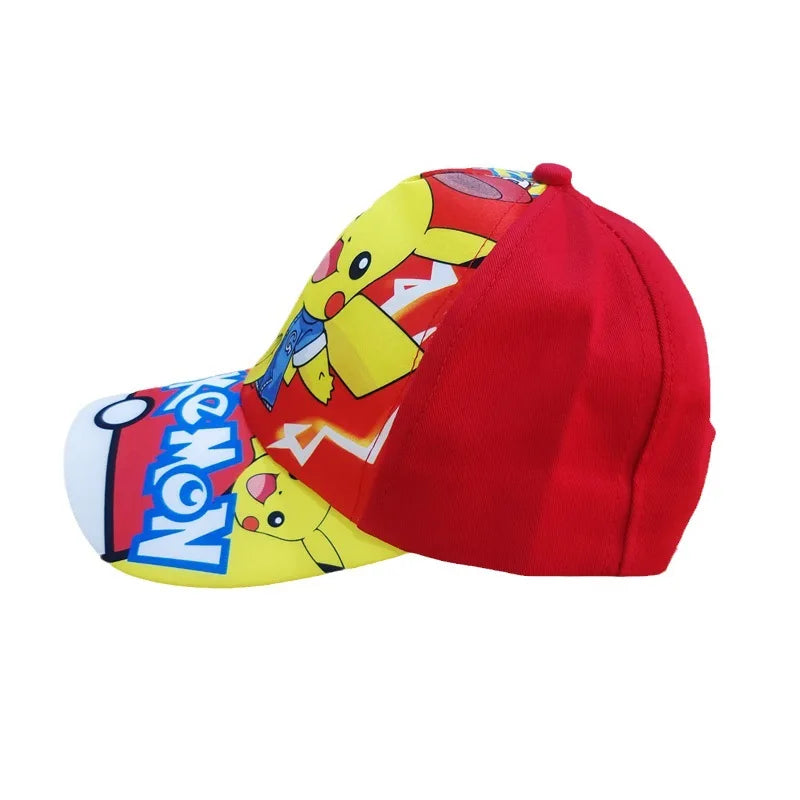 Kreslená bejzbalová čiapka s motívom Pokémona, čiapka s Pikachuom, nastaviteľná, Pokemon Cosplay, Hip Hop, pre deti, dievčatá, chlapcov, anime postavičky, hračky, darčeky pre deti