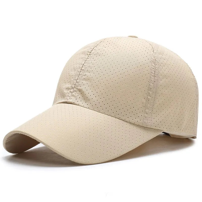 Mütze Herren Frühjahr/Sommer einfarbige Netzmütze Baseballmütze Damen Herbst Koreanische Ausgabe Sonnenschutzmütze Netz atmungsaktive Schirmmütze