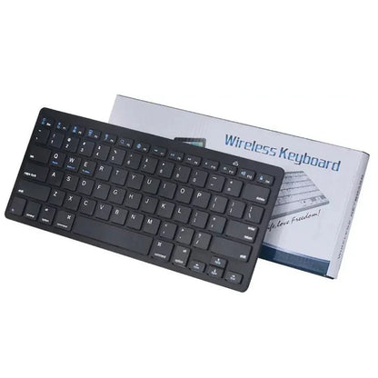 Mini Bluetooth Wireless Keyboard - 78 Keys Portable for PC/Tablet/Smartphone, Compatible with iPad, Compact Design forOffice