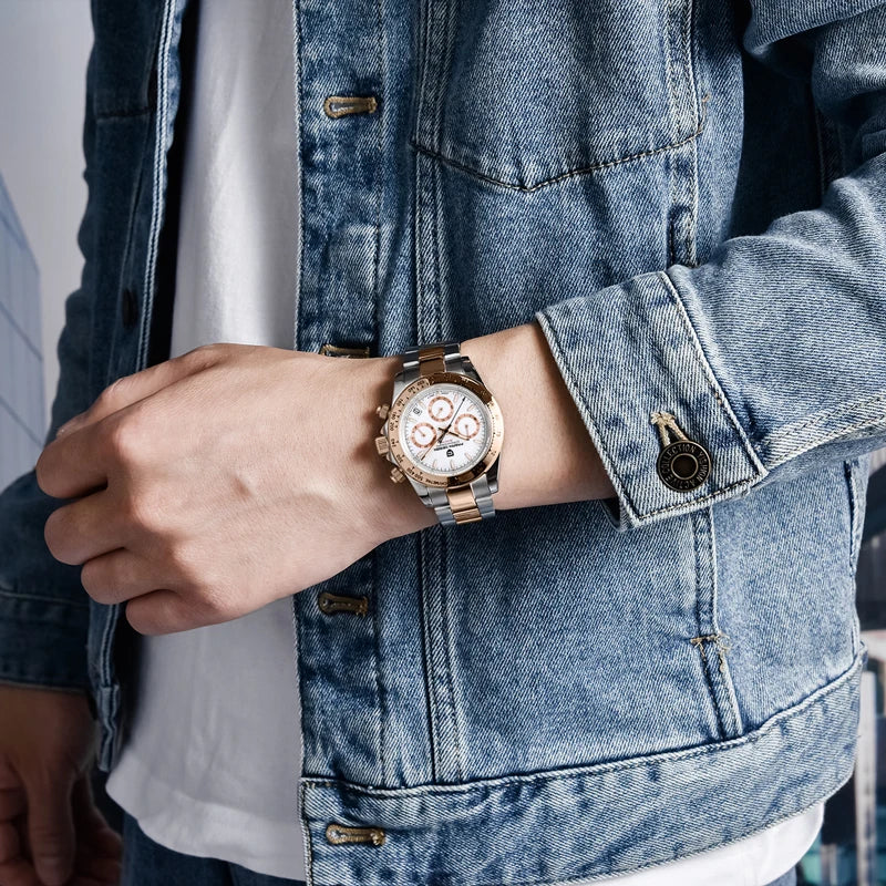 Gold 1644 PAGANI DESIGN 2026 New Men's Watches Top Brand Luxury Mens Quartz Wrist Watch Men Watch Men Chronograph Waterproof