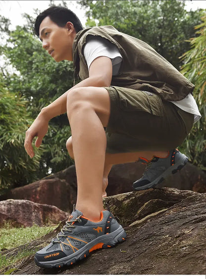 Men's Hiking Shoes Breathable Mesh Sports Summer Outdoor Wear-resistant Hiking and Hunting Tactical Shoes