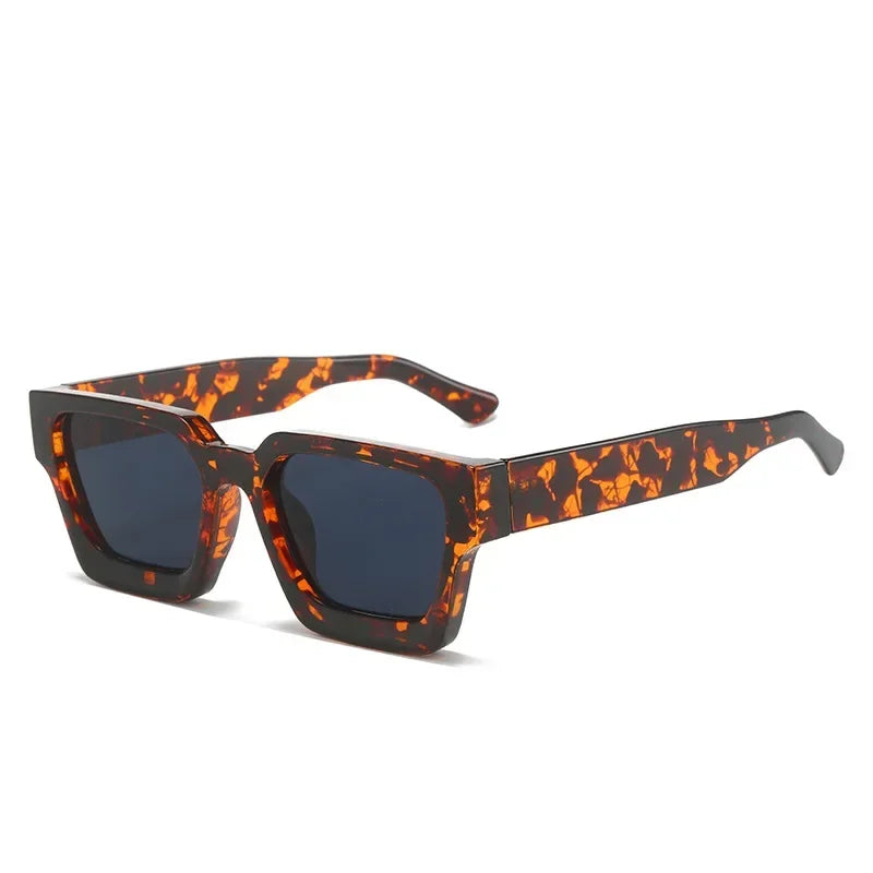 JNPCXI Fashion Square Women Luxury Sunglasses Retro Gradient Blue Designer Men Trending Sun Glasses Shades UV400