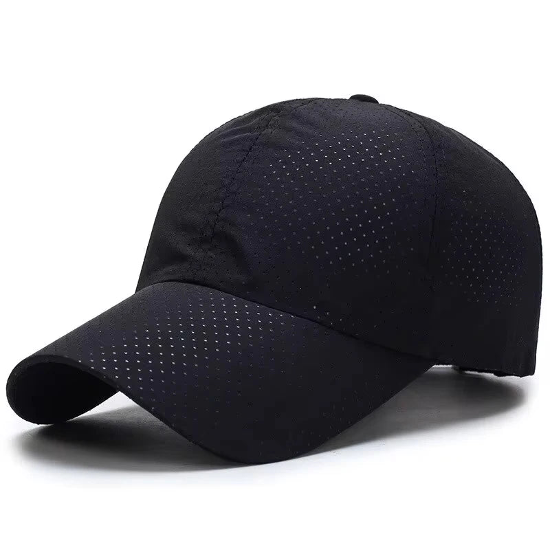 Mütze Herren Frühjahr/Sommer einfarbige Netzmütze Baseballmütze Damen Herbst Koreanische Ausgabe Sonnenschutzmütze Netz atmungsaktive Schirmmütze