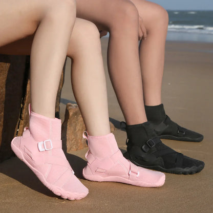 Zapatillas deportivas de exterior para senderismo y vadeo, unisex, para natación, calzado acuático de caña alta barefoot, zapatos aqua para playa, fitness, buceo y surf