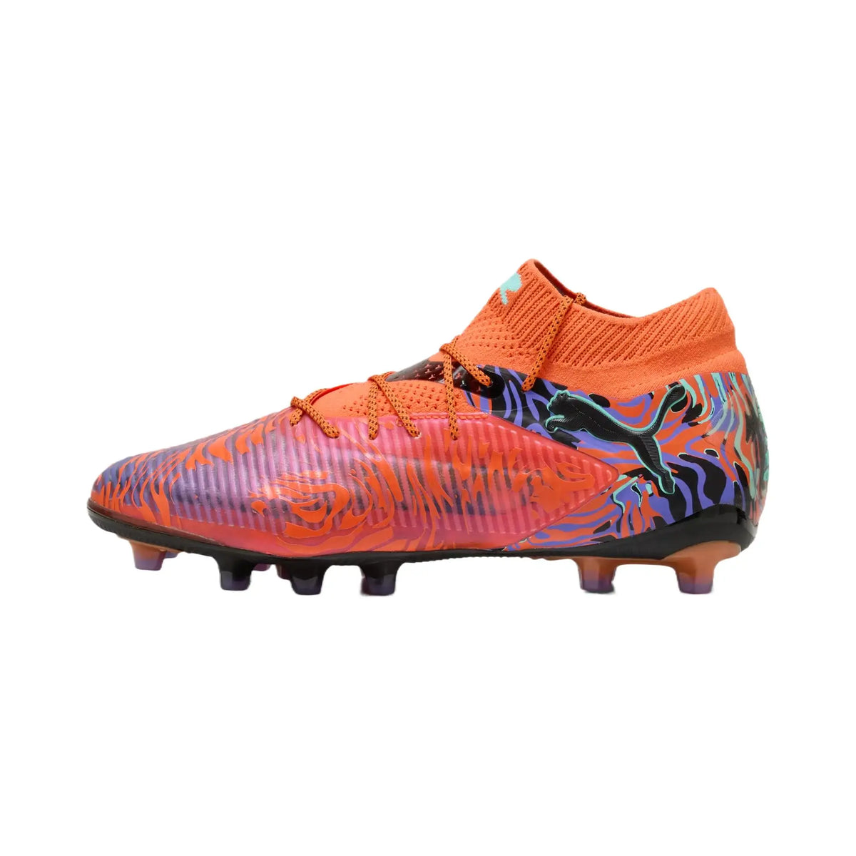 Chaussures de football décontractées Puma Future 8 Creativity, baskets orange 108429-01
