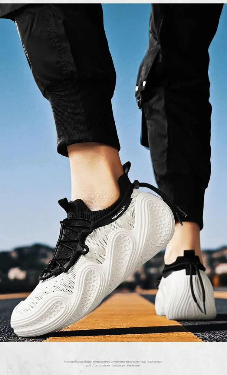 Warrior Original Brand Men's Sneaker Trend Mesh Breathable Soft Design Sports Shoes Summer Walking Jogging Men Casual Shoes