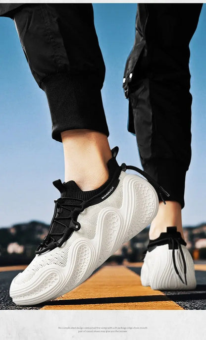 Warrior Original Brand Men's Sneaker Trend Mesh Breathable Soft Design Sports Shoes Summer Walking Jogging Men Casual Shoes