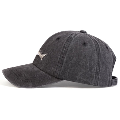 Unisex Shark Embroidery Wash Baseball Caps Spring and Autumn Outdoor Adjustable Casual Hats Sunscreen Hat Sports Cap